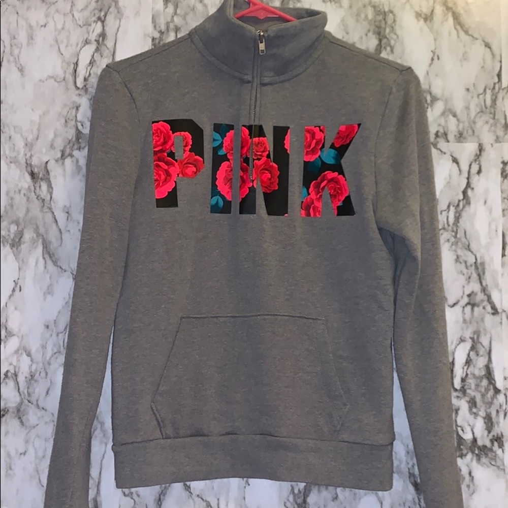 Victoria’s Secret pink quarter zip sweateshirt